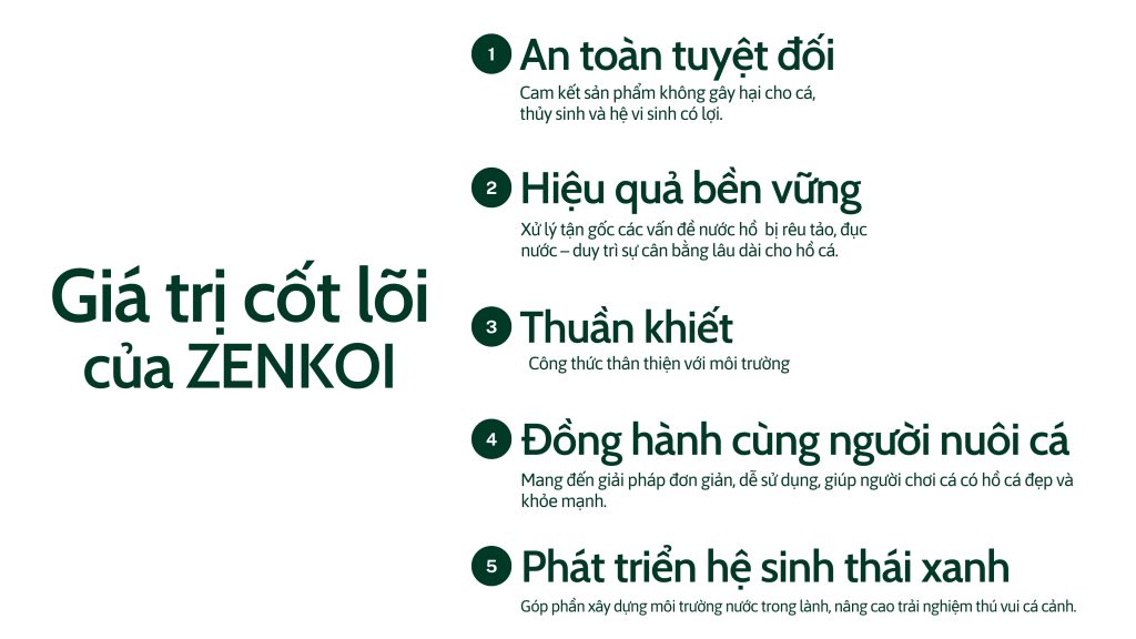 Giá trị cốt lõi của ZENKOI