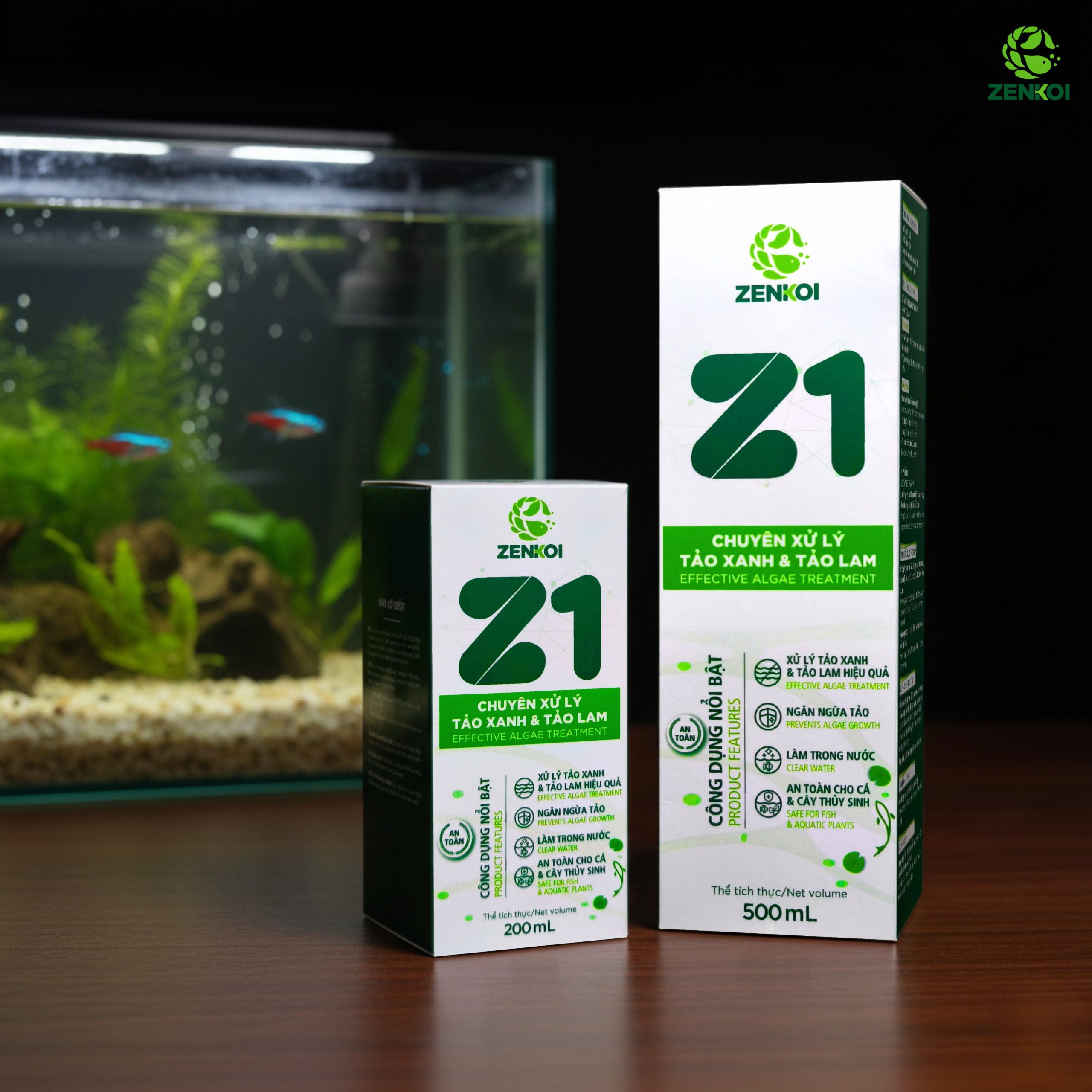 Z1 xử lý tảo hồ cá, nước sạch trong veo