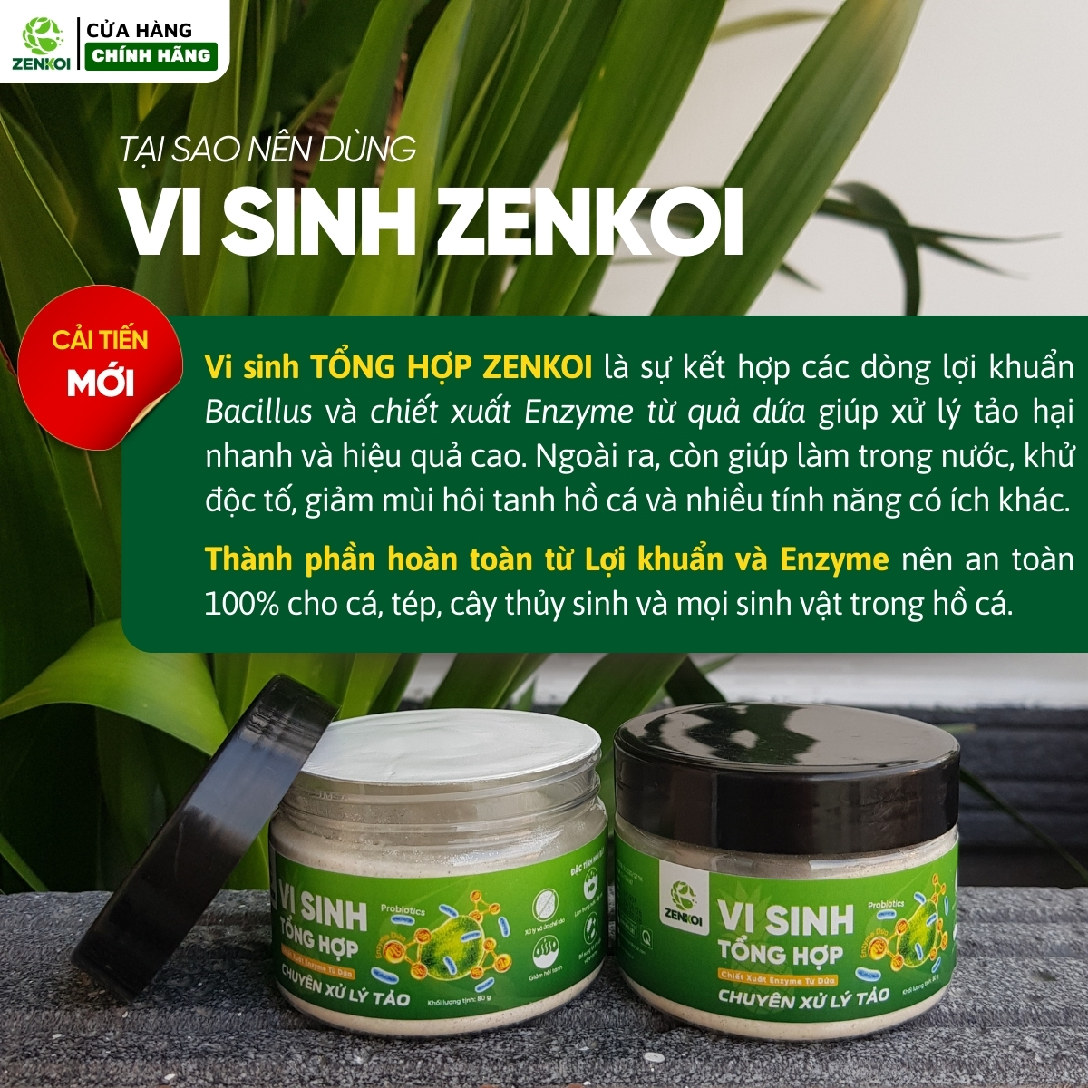 VI SINH TỔNG HỢP ZENKOI CHO CÁ
